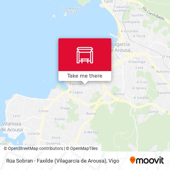 Rúa Sobran - Faxilde (Vilagarcía de Arousa) map