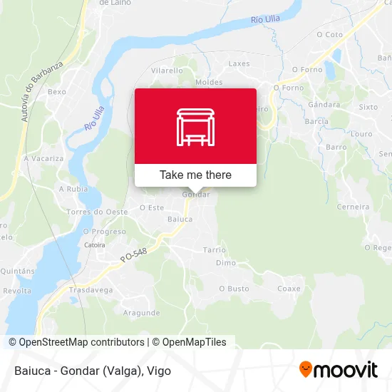 Baiuca - Gondar (Valga) map