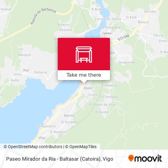 Paseo Mirador da Ría - Baltasar (Catoira) map