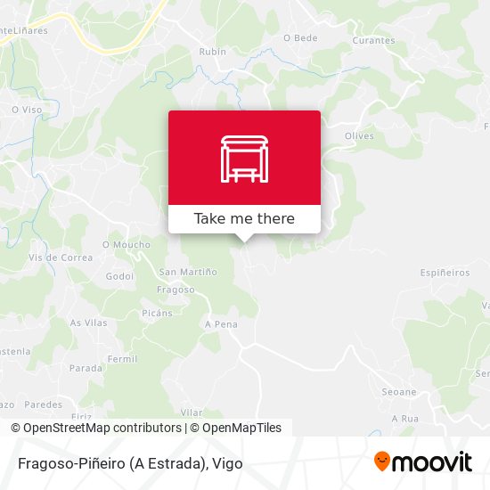 Fragoso-Piñeiro (A Estrada) map
