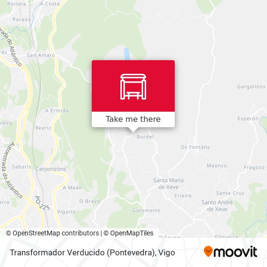 mapa Transformador Verducido (Pontevedra)