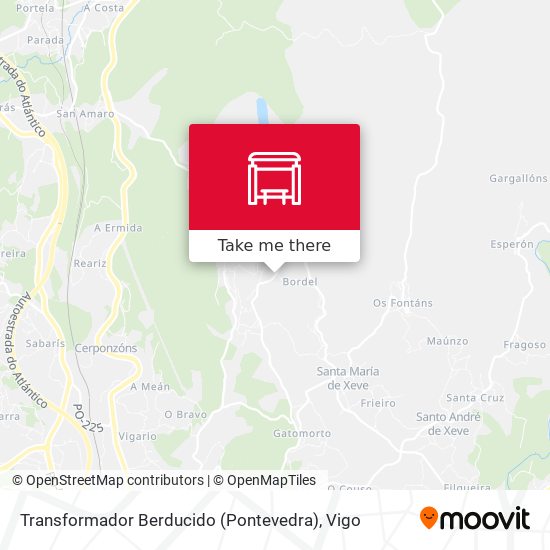 Transformador Berducido (Pontevedra) map