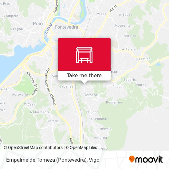 Empalme de Tomeza (Pontevedra) map