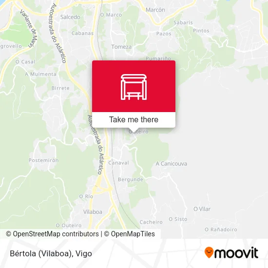 mapa Bértola (Vilaboa)