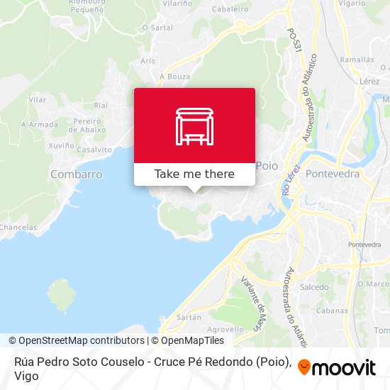 Rúa Pedro Soto Couselo - Cruce Pé Redondo (Poio) map