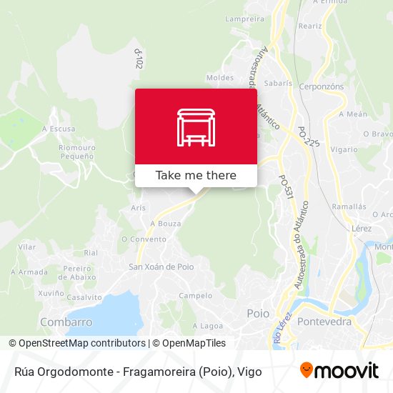 Rúa Orgodomonte - Fragamoreira (Poio) map