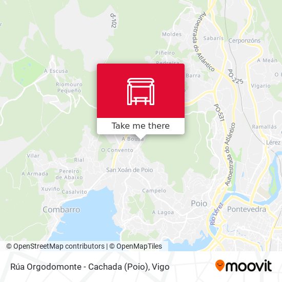 Rúa Orgodomonte - Cachada (Poio) map