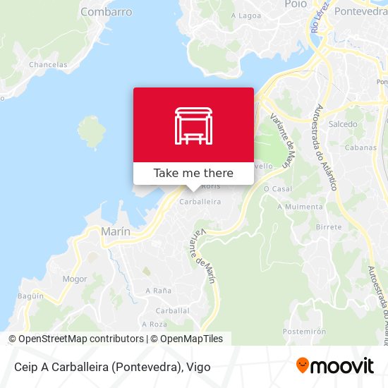 Ceip A Carballeira (Pontevedra) map