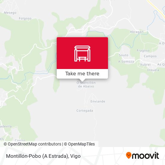 Montillón-Pobo (A Estrada) map