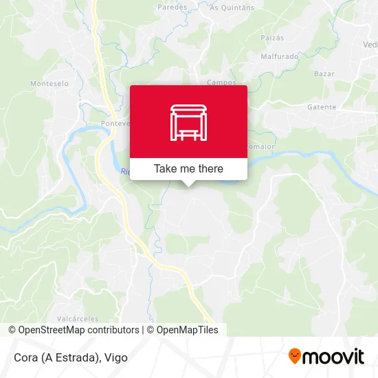 Cora (A Estrada) map