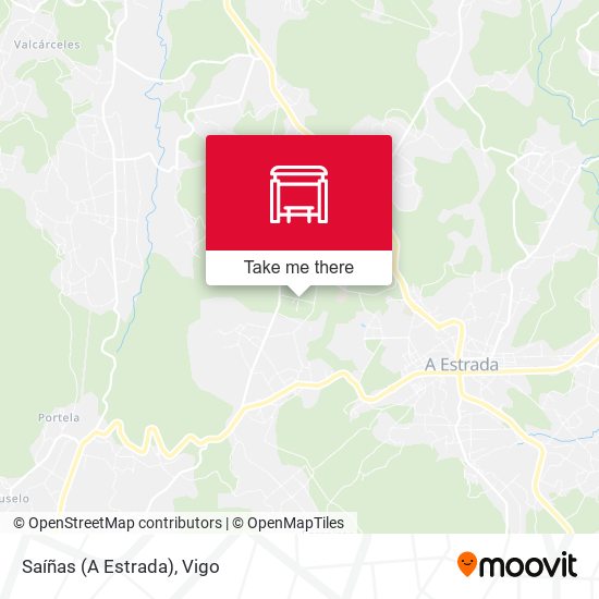 Saíñas (A Estrada) map
