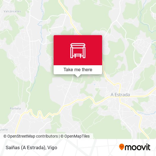 Saíñas (A Estrada) map
