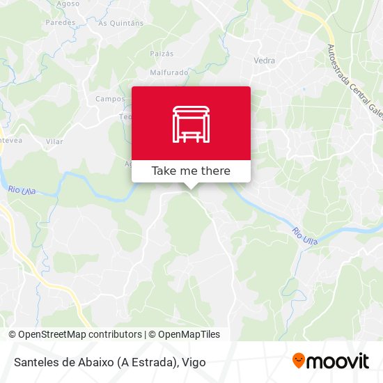Santeles de Abaixo (A Estrada) map