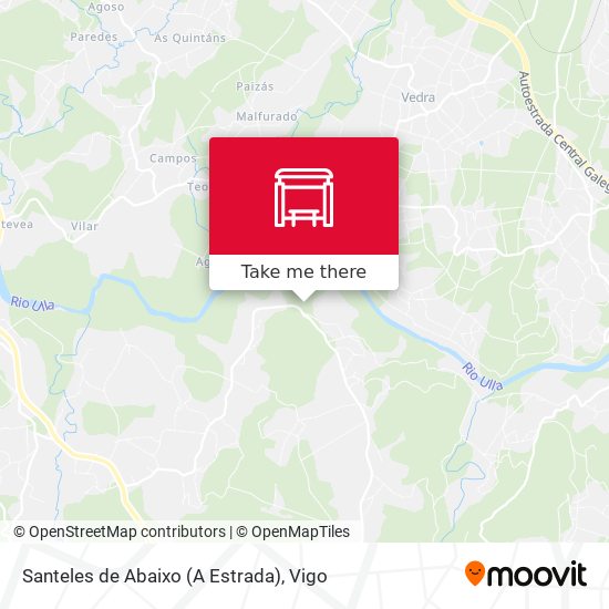 Santeles de Abaixo (A Estrada) map