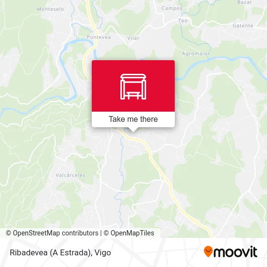 Ribadevea (A Estrada) map