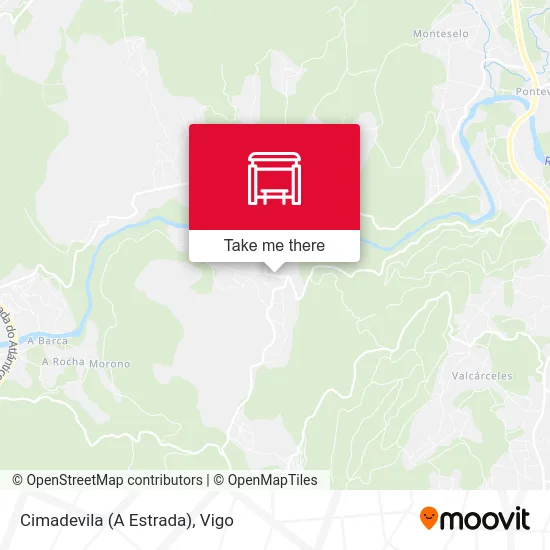 Cimadevila (A Estrada) map