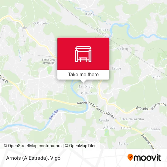 Arnois (A Estrada) map