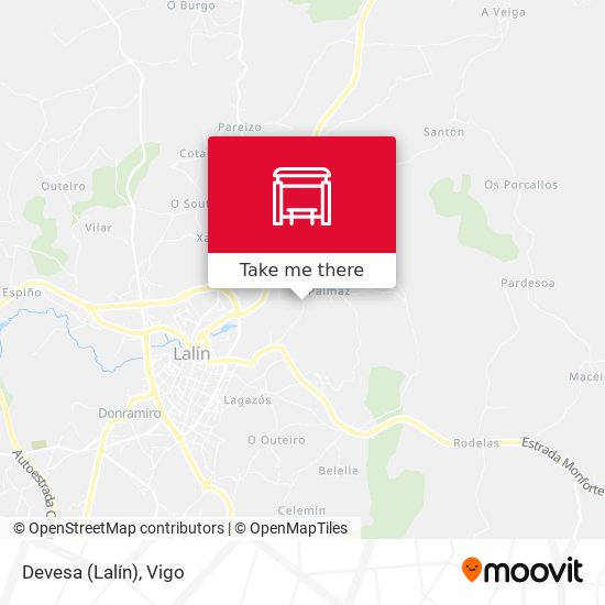 Devesa (Lalín) map