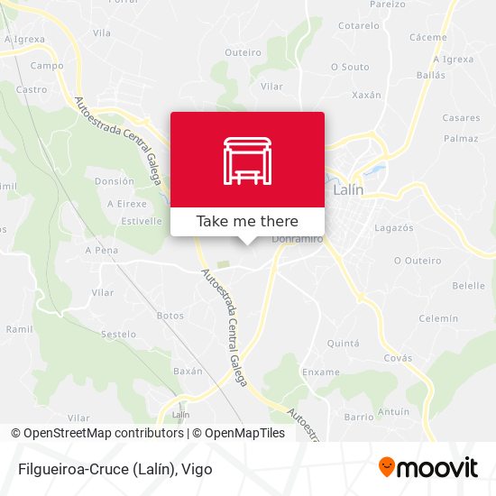 Filgueiroa-Cruce (Lalín) map