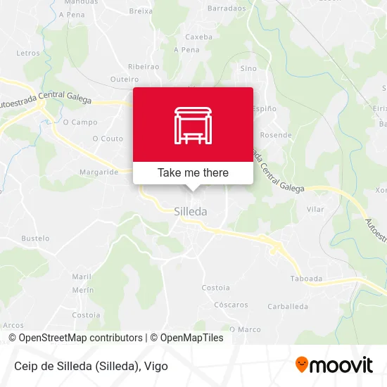 Ceip de Silleda map