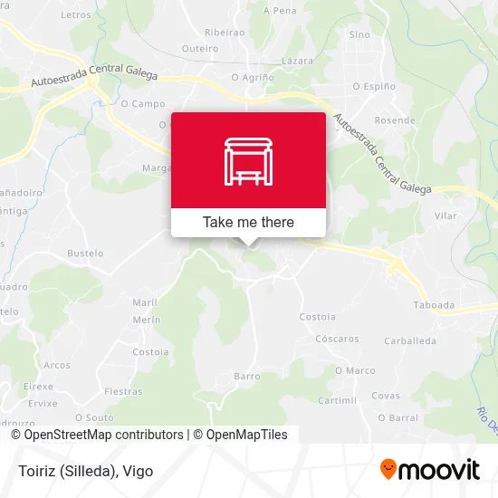 Toiriz (Silleda) map