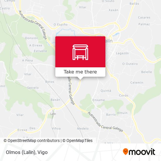 Olmos (Lalín) map