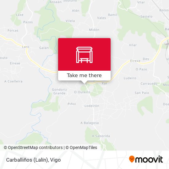Carballiños (Lalín) map