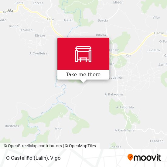 O Casteliño (Lalín) map