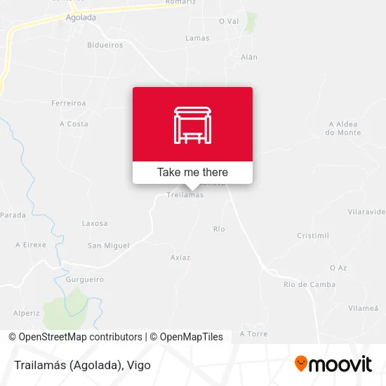 Trailamás (Agolada) map