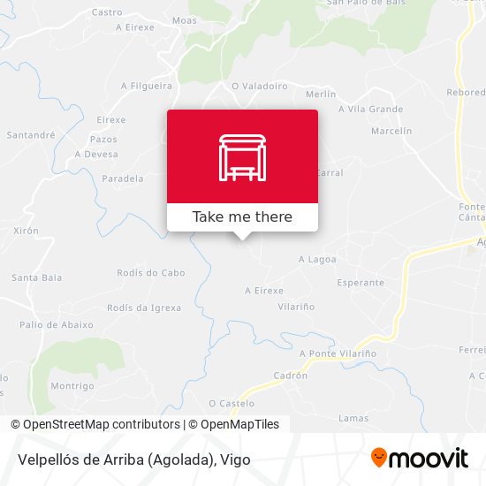 Velpellós de Arriba (Agolada) map