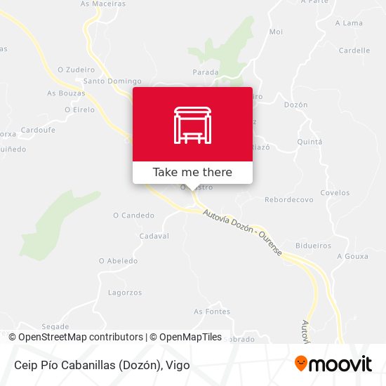 Ceip Pío Cabanillas (Dozón) map