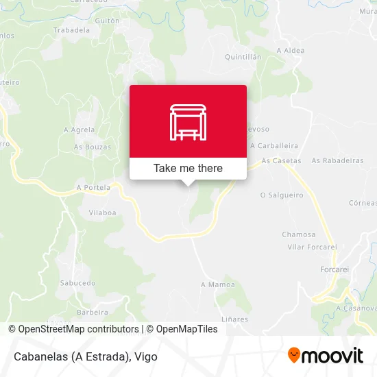 Cabanelas (A Estrada) map