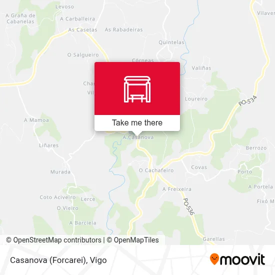Casanova (Forcarei) map