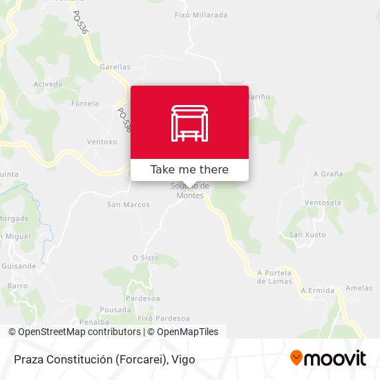 Praza Constitución (Forcarei) map