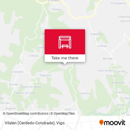 Vilalén (Cerdedo-Cotobade) map