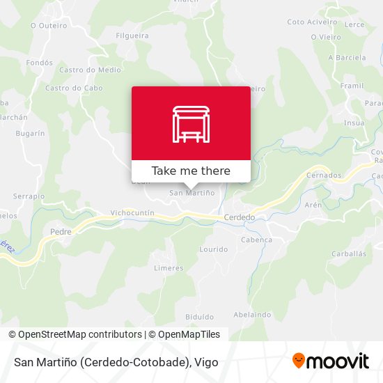 San Martiño (Cerdedo-Cotobade) map
