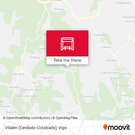Vilalén (Cerdedo-Cotobade) map