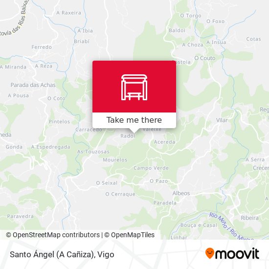 Santo Ángel (A Cañiza) map