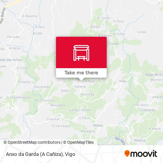 Anxo da Garda (A Cañiza) map