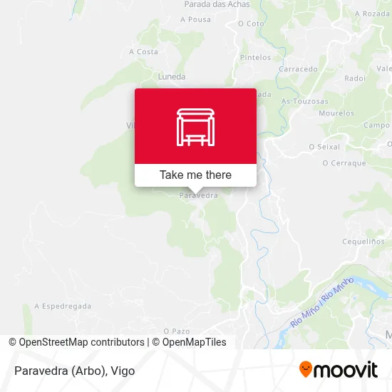 Paravedra (Arbo) map