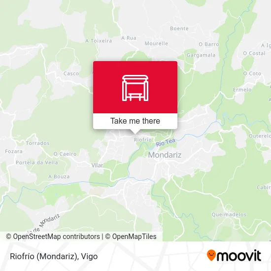 Riofrío (Mondariz) map