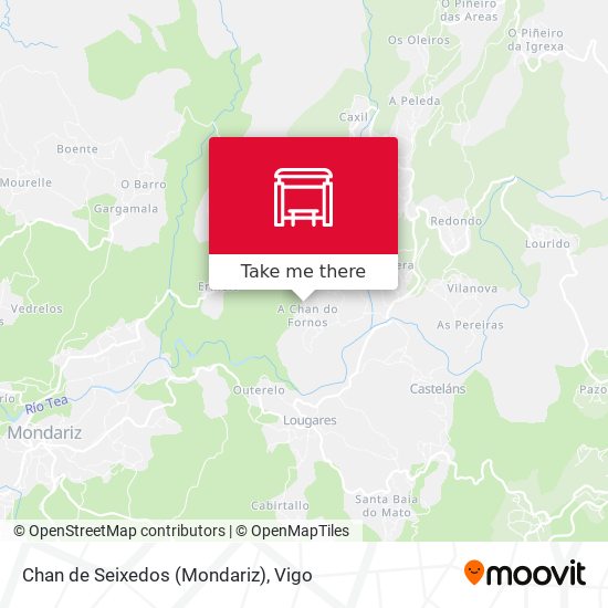 Chan de Seixedos (Mondariz) map