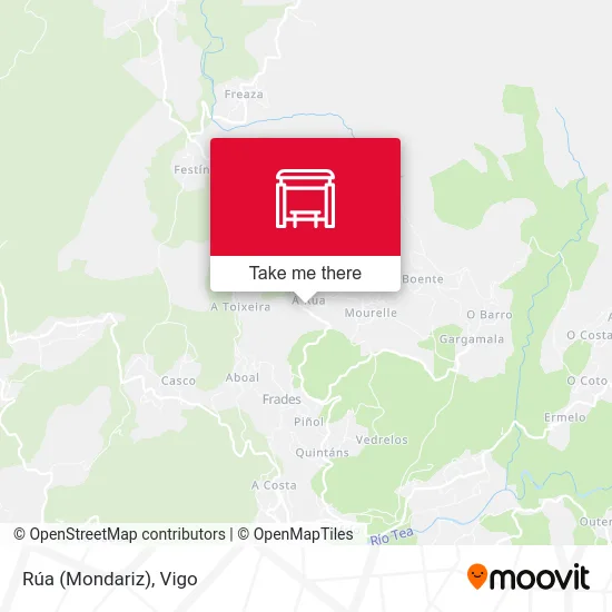 Rúa (Mondariz) map