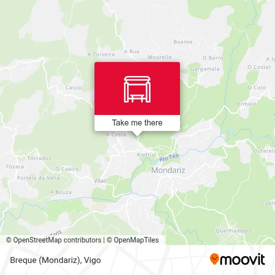 Breque (Mondariz) map