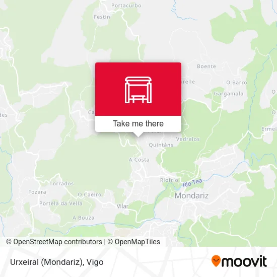 Urxeiral (Mondariz) map