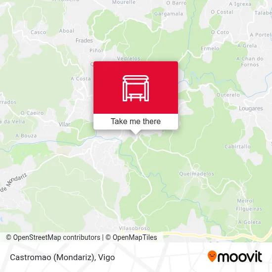 Castromao (Mondariz) map