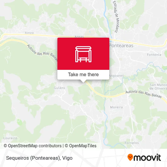 Sequeiros (Ponteareas) map