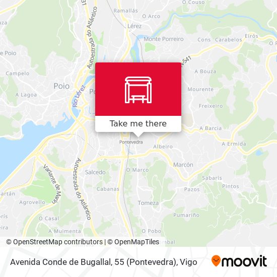 Avenida Conde de Bugallal, 55 (Pontevedra) map