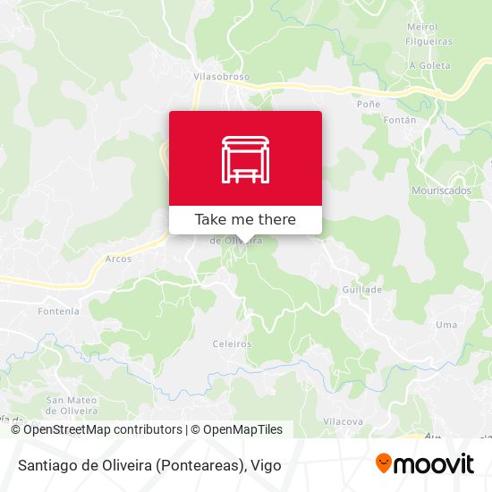Santiago de Oliveira (Ponteareas) map