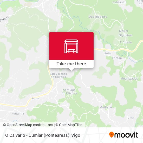 O Calvario - Cumiar (Ponteareas) map